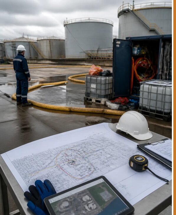 Разработка плана ликвидации разливов нефти в Тихвине